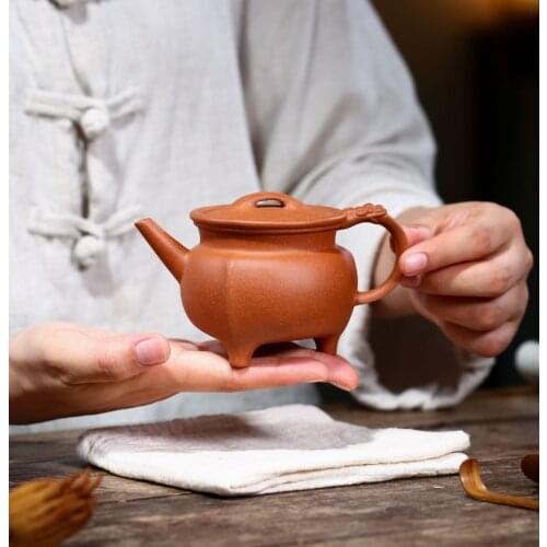 Tripod China Kettle Ceramic Teapot For Tea Puer Oolong Travel Tea Set Handmade