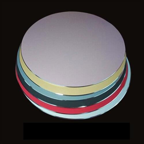 Round Mouse Mat Aluminum Alloy Anti Slip Gaming metal Mouse Pad Computer Accessory Office Computer Table Mats