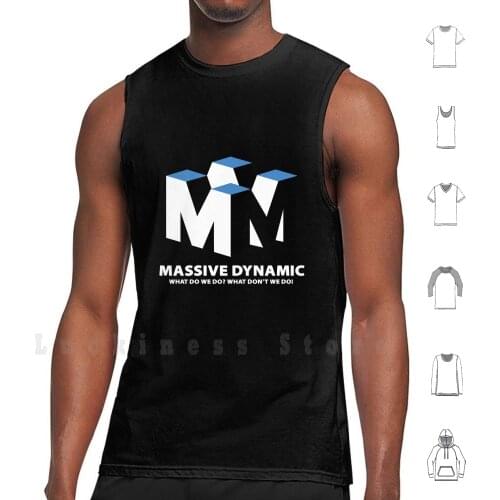 Massive Dynamic : Inspired By Fringe Tank Tops Vest 100% Cotton Geek Nerd Scifi Science Fiction Spaceship Robot Cult