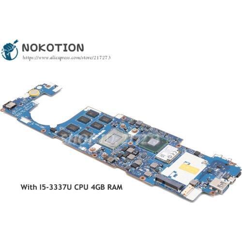 NOKOTION Laptop Motherboard For Acer Iconia W700 MAIN BOARD SR0N9 I5-3337 CPU 4GB RAM V1JV1 LA-9011P