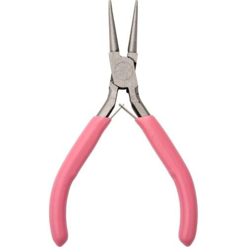 Mini End Cutting Pliers Carbon Steel Jewelry Pliers Wire Cutters End Nipper Pliers for Crafts Beading Jewelry Making Tools Pink