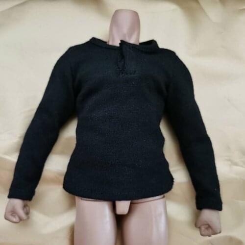 1/6 Scale Male Soldier T-shirt Long Sleeves Clothing Model for 12in Action Figure Accessories Toy