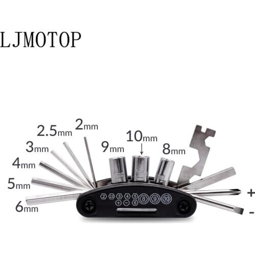 Multifunction Motorcycles Tools Repairing Set Folding Wrench Ferramentas For KAWASAKI KX65 KX85 KX125 KX250 KX250F KX450F KX100