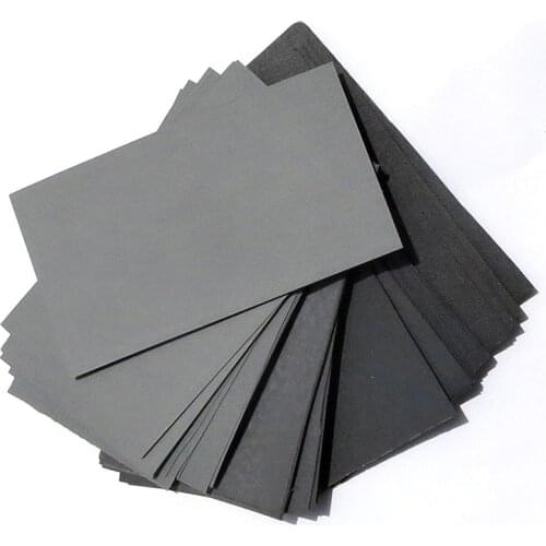 10 Pcs Sandpaper Wet / Dry 3in*5-1/2in 600/800/1000/1200/1500/2000/2500Grit Sanding Sheets For Polishing Tools Parts