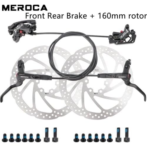 New MEROCA M4 4 Piston Brake MTB Iamok Mountain Bikes Hydraulic Disc MT420 Bicycle Parts