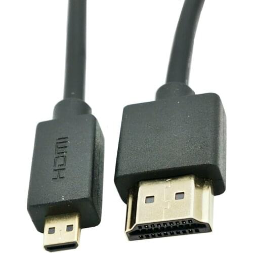 OD 3.2mm Super Soft HDMI-compatible male to Micro-HDMI male Thin Cable 2k 4k hd @60hz Light-weight Portable