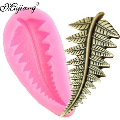 Fern Leaf Silicone Mold Cupcake Fondant Molds DIY Cake Decorating Tools Candy Chocolate Gumpaste Mold Polymer Clay Jewelry Mould