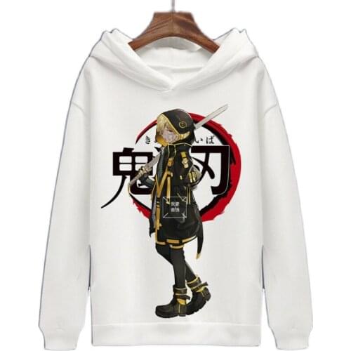 Demon Slayer Cosplay Kimetsu no Yaiba Kamado Nezuko Kamado Tanjirou Cartoon Hoodies Winter Autumn Fleece Sweatshirts Pullover