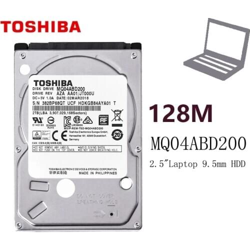 Toshiba 2.5" inch Laptop Notebook Hard Drive Disk HDD MQ04ABD200 2TB 2000GB 9.5mm 5400RPM