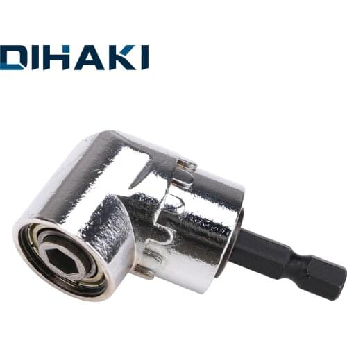 Right Angle Drill 105 Degree Right Angle Driver Angle Extension Power Screwdriver Drill Attachment 1/4inch Hex Bit Drill Bit