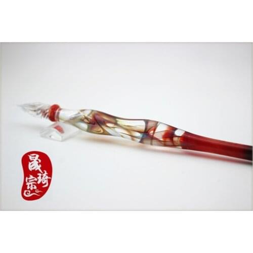 Unique Design Glass Dip Pen Creative Glass Brus Japanese And Korean Stationery