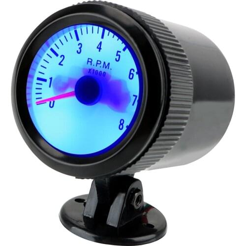 Universal 12V Blue LED 0~8000RPM Car Tachometer Tach Gauge Meter with Sensor for Gasoline car/ Truck / ATV Tacometro Rpm