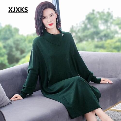 XJXKS Fashionable Knitted Dresses