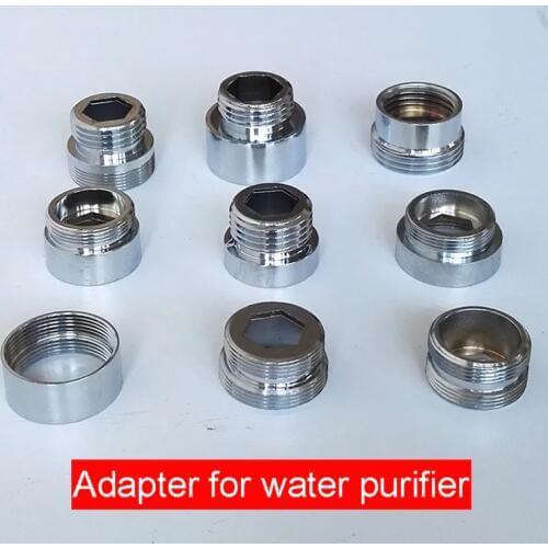 1pc Chrome Brass Faucet Aerator Adapter Male Female M22 M24 G1/2" 3/4" Pipe Fittings Water Purifier Accessories M16 18 20 28