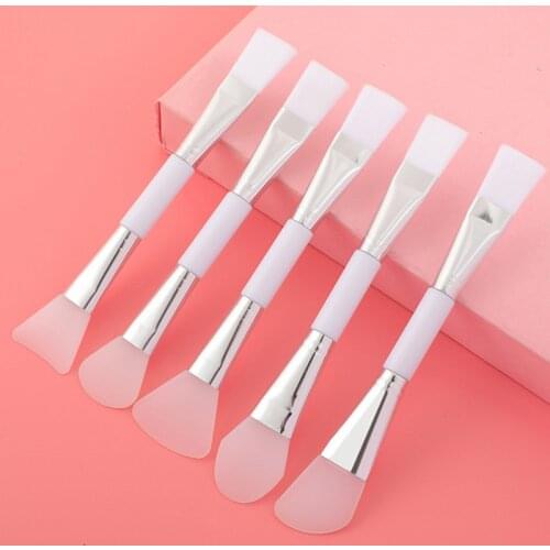 1Pcs Silicone Facial Mask Brush Double-Ended Soft Hair Cosmetic Makeup Brushes Skin Care Mixing Mask Mud Brush Beauty Tools