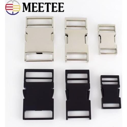2/4pcs Backpack Strap Metal Buckles Dog Collar Webbing Quick Side Release Buckle Belt Clip Clasp DIY Leathercraft Accessories