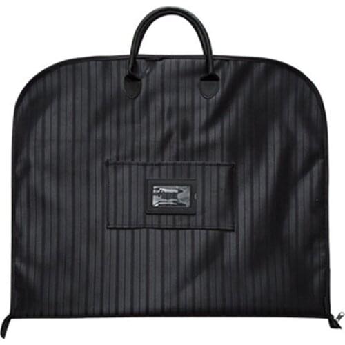 3PCS / LOT Waterproof Folding Suit Bag Men Clothes Cover Black Oxford Garment Bags Portable Business Storage Bag