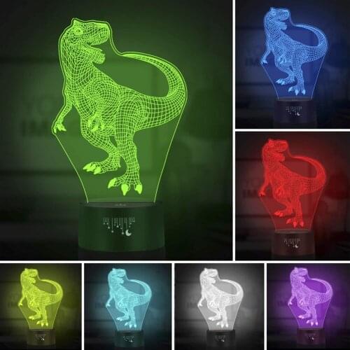 Remote Control Touch Remote Control Air Plane 3D Light LED Table Lamp Optical Illusion Bulb Night Light 6 Colors Changing Lamp