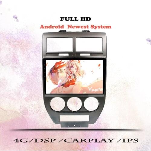 Car Radio Multimedia Video Player Navigation GPS For Jeep Compass 1 MK 2006 2007-2010 2 din DVD Android10.0 DSP Stereo Head Unit