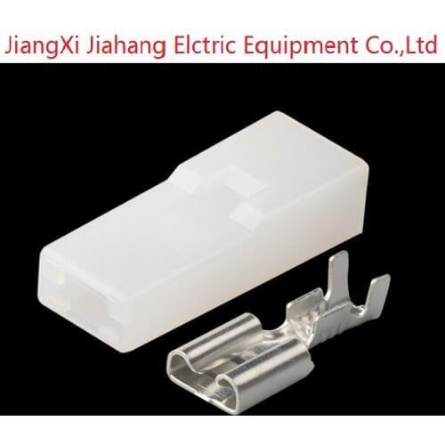 Free shipping 200sets DJ70114-6.3-21 1Pin AMP Car Electrical Wire Connectors for VW,BMW,Audi,Toyota,NISSAN