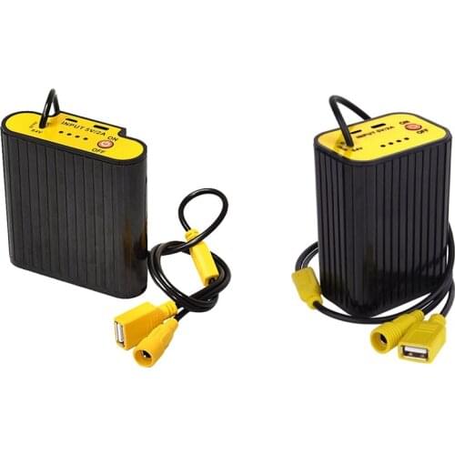 2PCS Portable Light Battery Pack USB/DC Battery Storage Box 18650 Battery Case Holder Waterproof Battery Holder