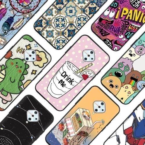 Cartoon For Girls Phone Case For VIVO V17/Y9S/X50 Lite/V1945A Durable Fashion Design New Arrival Black Case