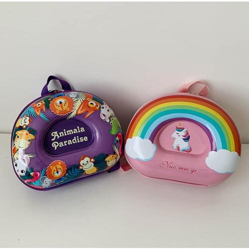 Children Backpack Kindergarten PVC Hard Shell Backpack Cartoon Cute 3D Small Schoolbag for Kids Girls Boys Gifts