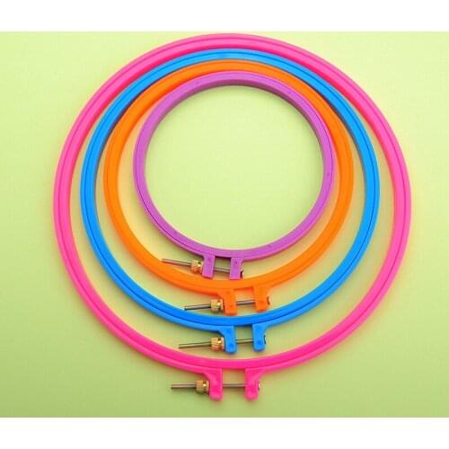 Round Plastic Silk Embroidery Ring Brace DIY Cross-Stitch Embroidery Bandage Embroidery Rack Tools