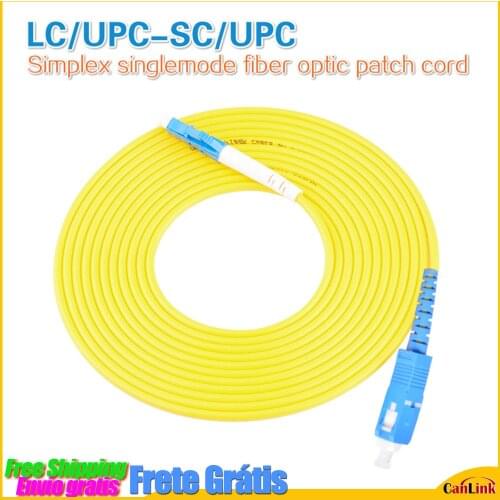 LC/ UPC-SC/UPC 10PCS/bag UPC Simplex singlemode fiber optic patch cord 2.0mm or 3.0mm FTTH fiber optic jumper cable