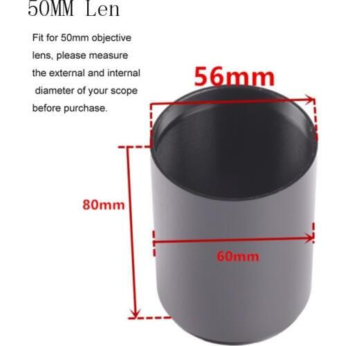 Metal Tactial Scope Sunshade Tube Shade for Rifle scope with 40mm or 50mm Objective Lens Sun Shade Pistol Airsoft Caza