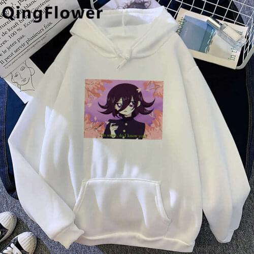 Danganronpa Monokuma Mikan Tsumiki hoodies men anime Korea grunge graphic male hoody harajuku plus size