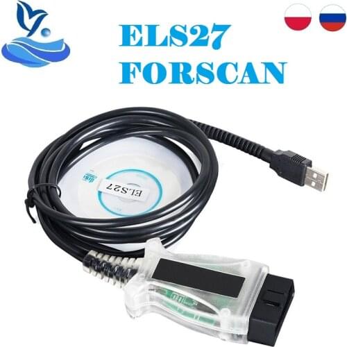 Newest V2.3.8 ELS27 FORScan Green PCB PIC24HJ128GP+FTDI Mircochip Multi-Language Works ELM327&J2534 Pss-Thru