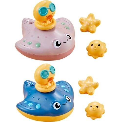 New Arrival Baby Bath Toys Replaceable Nozzle Electric Water Spray Fish Automatic Spray Water Bathtub Pool Toys Infant Water Toy