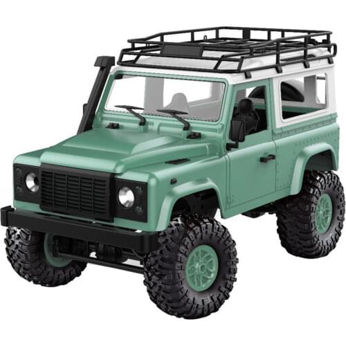 MN90 1/12 2.4G 4WD RC Car w/ Front LED Light 2 Body Shell Roof Rack Crawler Off-Road Truck RTR Toy