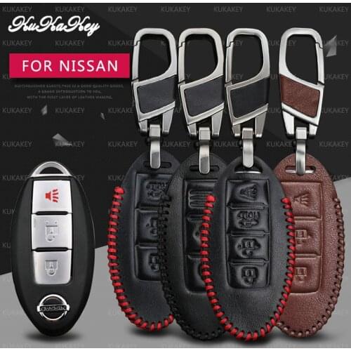 Remote Smart Car Key Case Cover For Nissan Qashqai Juke Note Almera Teana Tiida Murano Pathfinder Primera Auto Key Chains Holder
