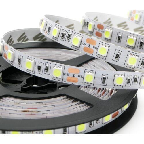 LED Strip 5050 12V LED Flexible Light 60 leds/m White Warm White Red Greed Blue Yellow RGB Color