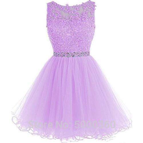 2019 Party Dresses Cute Pink Short Prom Dresses Cheap A-Line Mini Tulle Lace Beads Cap Sleeves Homecoming Dresses