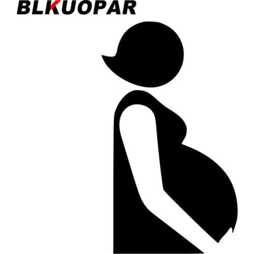 BLKUOPAR for Pregnancy Car Stickers Fashion Sunscreen Decals Helmet Occlusion Scratch Windshield Waterproof Vinyl Car Wrap