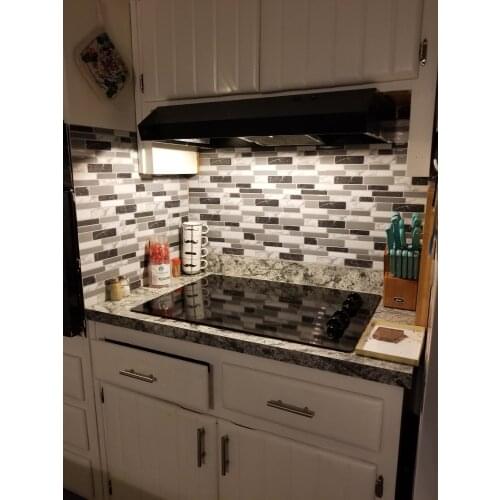 Premium Anti Mold 12"x12" Peel and Stick Backsplash Self adhesive Wall Tile For Kitchen Laundry Home Wall Decal 3D Sticker Vinyl