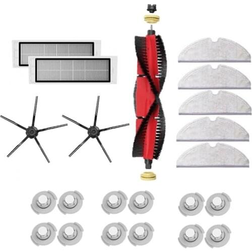 22Pcs Robot Vacuum Cleaner HEPA Filters Main Brush Accessories for Xiaomi Roborock S5 S6 MAX Robot Parts