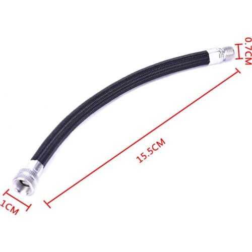 1PC Portable Bike Pumping Service Parts Longer Rubber Bicycle Pump Extension Hose Tube Pipe Cord
