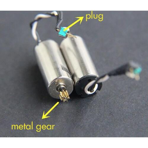 820 Coreless Motor NdFeB Super Strong Magnetic High Torque Hollow Cup Motor with Pin and Metal Gear Shaft Diameter 0.85mm