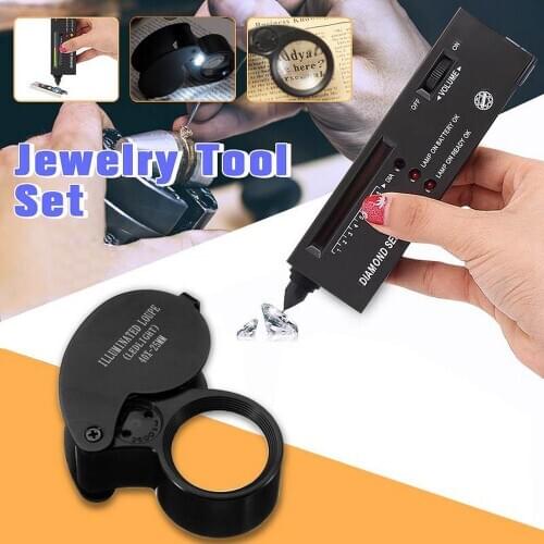 Diamond Tester Selector Led Indicator Lcd Jewelry Jade and False Crystal Diamond Emerald Tester Professional Hardness Tester