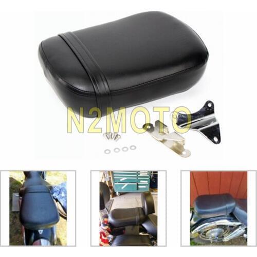 Black Rear Pillion Passenger Seat Cushion Cover For Honda Shadow Spirit VT750 ACE VT750C VT750CD 1998 1999 2000 2001 2002 2003