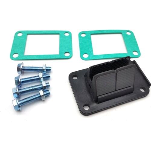 Carbon Fiber Intake Reed Valve With Bolts Stickers For 65SX Aprilia Husqvarna Yamaha