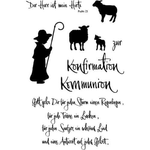 Goatherd Transparent Clear Silicone Stamp Seal DIY Scrapbooking photo Album Decorative Clear Stamp X0074