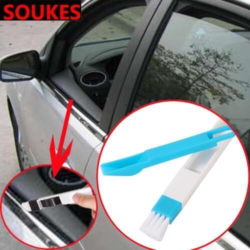 1 set Car Window Air Outlet Gap Cleaning Tool For Peugeot 206 307 407 308 208 3008 Toyota Corolla Yaris Rav4 Avensis Mini Cooper