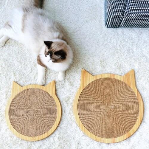 Sisal Cat Scratcher Board Scratching Post Mat Wall Mounted Scratcher Pad with Suction cup Toy Cat Claws Care Toys