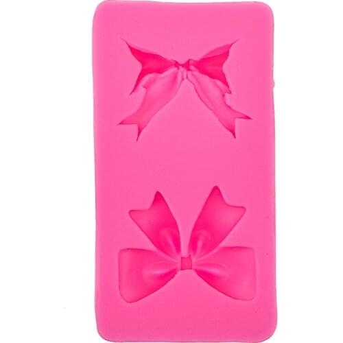 Beautiful bow&bow-knot DIY Silicone Mold wedding Cake Decorating tools Fondant Baking Mould F0580
