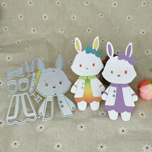 Beautiful unicorn rabbit fox cut-cat Metal die Animal DIY doll scrapbook paper decorative art cards in relief